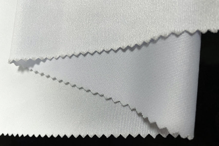 The polyester fibers in this fabric provide strength