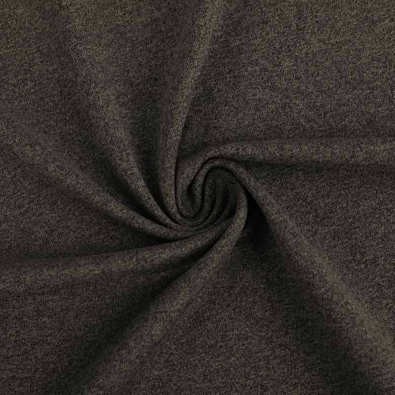 Cationic polyester spandex sweat cloth brushed yoga fabric